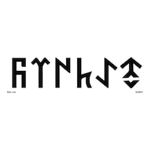 Airbrush Tattoo Göktürkçe Atatürk Yapışkanlı Stencil Süsleme Ve Boyama Kalıbı