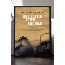 One Battle After Another Siyah Ahşap Çerçeveli Poster, Dekoratif Film Duvar Tablosu