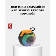 Rgb Işıklı Bluetooth Hoparlör 360 Stereo Ses Ve 8 Saat Çalma Süresi - Lisinya