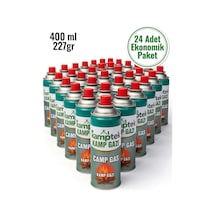 24 Adet Steel / Strong Kamp Gazı 400 Ml 227 Gr Bütan Propan Gaz Kamp Ocakları İle Uyumlu Renkli