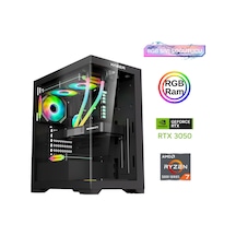 Xaser XSR856 R7-5700X 16 GB 512 GB M.2 NVMe SSD 6 GB RTX3050 Free Dos Masaüstü Oyuncu Bilgisayarı