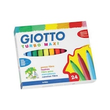 Giotto Turbo Maxi Kalın Uçlu Keçeli Boya Kalemi 24'lü