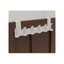 Metal Amerikan Kapı Arkası Beyaz Vidalı Askılık Organizer Askılığı Ve Banyo Kapı Arkası Vidalı