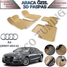 Rizline Audi A5 Bej 2007-2015 3D Havuzlu Paspas