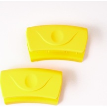 Novahub Sarı 1 Çift Silikon Pot Kulak Klipsi Yaratıcı Klip Dökme Demir Tencere Sapı Mikrodalga Fırın Yalıtım El Klipsi Pot Kulak Seti Sarı