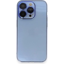 Mey İthalat Apple Uyumlu iPhone 14 Pro Max Kılıf Armada Lensli Kapak - Sierra Blue Mavi