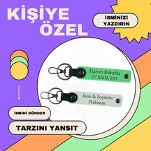 Yolların Fatihleri İçin Özel Hediye, İsim Ve Plaka Yazılı 2'li Anahtarlık Takım, Kahve-beyaz-laci Çok Renkli Yolların Fatihleri İçin Özel Hediye, İsim Ve Plaka Yazılı 2'li Anahtarlık Takım, Kahve-beyaz-laci Çok Renkli
