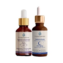 From Natura  Retinol Night Serum 30 ML + Yenileyici ve Aydınlatıcı Göz Çevresi Serumu 18 ML