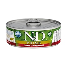 N&D Tavuklu ve Narlı Tahılsız Konserve Yetişkin Kedi Maması 80 G