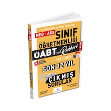 2026 Öabt Meb-ags Nin Rehberi Sınıf Öğretmenliği Çıkmış Sorular Son 12 Yıl Çözümlü - Hüs