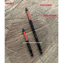 Yusu İmpact Bits Uç Ph2 Sac Vida Sıkma Ucu 9cm 15cm Ph2 Bits Uç Carbon Çelik 2li Matkap Ucu