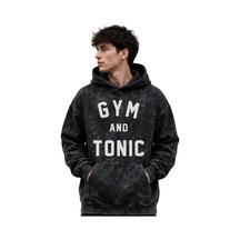 Sevbano Gym And Tonic Fitness Gym Bodybuilding Baskılı Unisex Oversize Yı Siyah