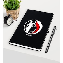 Kişiye Özel Avukat Temalı Siyah Defter Kalem Seti - 14
