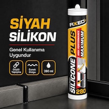 Sgs Fıxed F-280 Genel Amaçlı Siyah Silikon 280 Gr