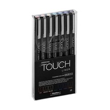 Touch Liner Teknik Çizim Kalemi 7Li Set Renkli Sh4105007