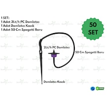 Lovemygarden Basınç Ayarlı Tekli Saksı Sulama Seti 2lt/h - 50adet