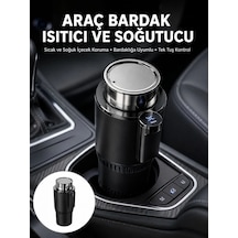 Mey İthalat Isıtma Soğutma Özellikli Araç Bardaklığı Çakmak Girişli Akıllı Yeni Nesil Çok Renkli
