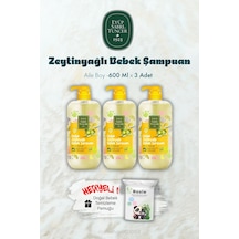 600 Ml Zeytinyağlı Bebek Şampuan X 3 Ve Rosıe Hediyeli