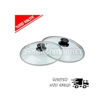 Tüm Tencereleriniz Ile Uyumlu Cam Kapak 1 Adet Cam Kapak 22 Cm-22 Cm