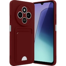 Newface Xiaomi Redmi 14c Kelvin Kartvizitli Silikon - Bordo