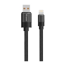 Lk214 Güçlendirilmiş Type C Hızlı Hasır Şarj Kablosu, Lk213 Lightning Güçlendirilmiş Kablo