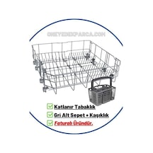 6243 I Bulaşık Makinesi Alt Sepet Gri