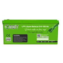 Orbit 24 V 100 Ah Lifepo4 Akü-abs Kasalı