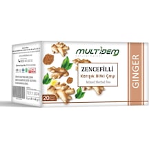 Multidem Zencefilli Karışık Bitkisel Çay 20'li