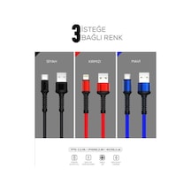 Zore LS65 Micro - Lightning - Type - C Hızlı Şarj Data Kablosu