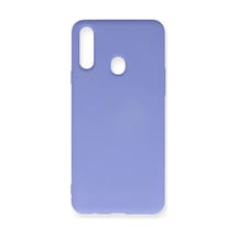 Samsung Uyumlu Galaxy A20s Uyumlu Kılıf Nano İçi Kadife Silikon - Lila