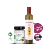 Dosewell Organik Hindistan Cevizi Yağı 300 ML + Ananas Sirkesi 500 ML
