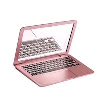 Suntek Makyaj Aynası Mini Ayna Katlanır Dizüstü Çanta Pembe