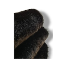 Zp-toscana/tavsan 1300gr Siyah Yumuşak Dokuma Peluş Kumaş 50x150 Cm Tekstil, Ev Tekstili Siyah Siyah