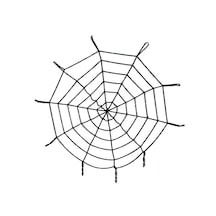 Parti Aksesuar Halloween Cadılar Bayramı Örümcek Ağ Dekor Siyah 1.5 Metre Çocuk