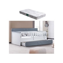 Yavrulu Karyola, Flora Yavrulu Montessori Karyola - Gri + 1 Adet Comfort Yatak