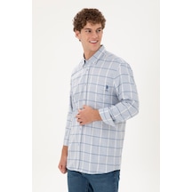 U.s. Polo Assn. Erkek Koyu Mavi Gömlek Desenli 50290277-vr032 Koyu Mavi