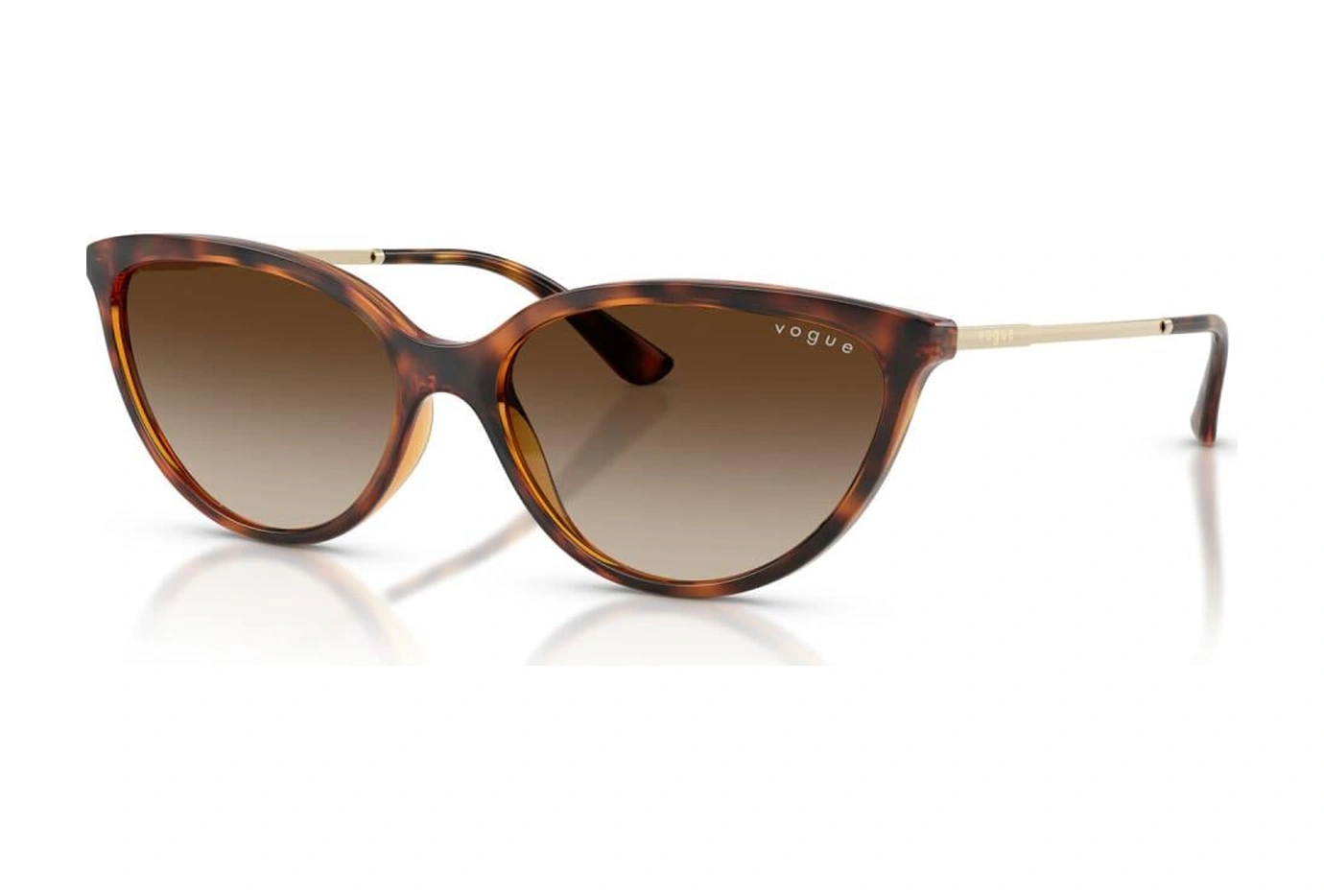 5672s W65613 57 Cat Eye Güneş Gözlüğü Kahverengi