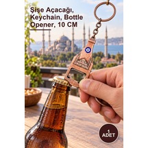 1 Adet Metal Sultanahmet Anahtarlık Ve Açacak Şişe Açacağı, Keychain, Bottle Opener, 10 Cm