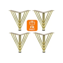 Mobilya Kanepe Koltuk Sehpa Puf Ünite Ayağı 15 cm Gold Baza Ayak