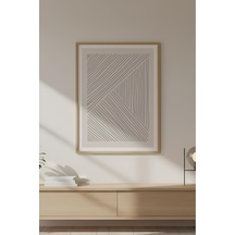 Huhuli Ahşap Çerçeveli Minimalist Tablo Huhu574