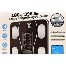 Siyah Akıllı Dijital Baskül Fs-550 Bx40