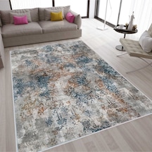 Rovigo Home Dijital Baskı Yıkanabilir Kaymaz Taban Salon Halısı RVG1588-SD292 Çok Renkli