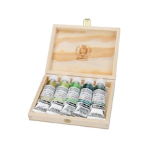 Schmincke : Horadam Super Granulation Sulu Boya Seti 5 Renk X 15 Ml Tüp Shire Ahşap Kutu