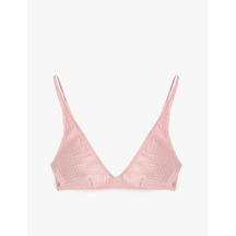 Koton Dokulu Bralet Bikini Üstü Pembe 5sak10186mm Gül
