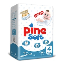 Pine Soft Bebek Bezi 4 Numara Maxi 7-14kg 26 Adet Ekonomik Paket