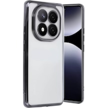 Newface Xiaomi Redmi Note 14 Pro Plus Kılıf Razer Lensli Silikon - Siyah Şeffaf Diğer