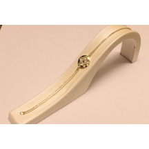 Altın Kar Tanesi Model Bileklik Sarı Altın