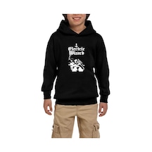 Zepplin Giyim Electric Wizard Legalise Drugs And Murder Skeleton Girl Siyah Çocuk Kapşonlu Sweatshirt