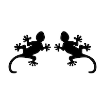 Kertenkele 2 Adet Kertenkele Sürüngen Hayvan Sticker 01490
