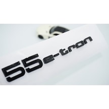 55 E-tron Bagaj Siyah Abs Yazı Logo Audi İle Uyumlu